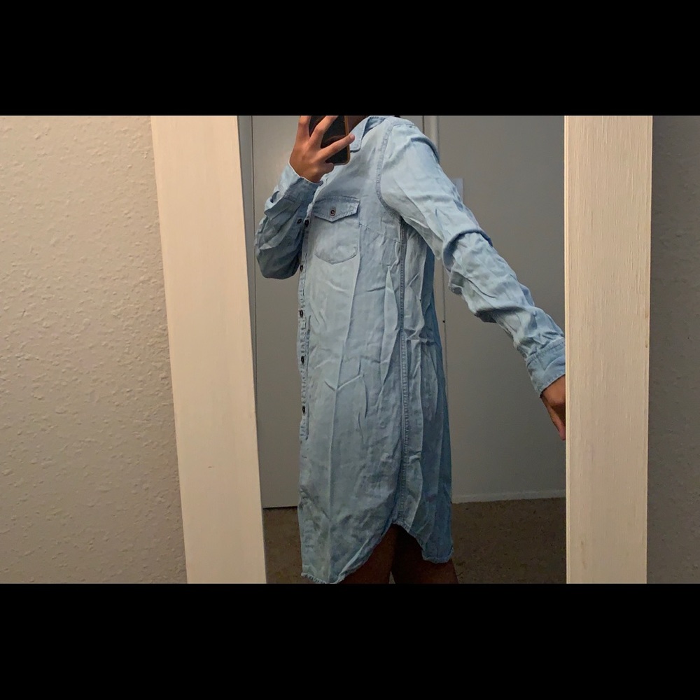 Denim blue dress